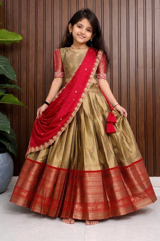 NEW LAUNCING KIDS silk Cream Kids lehenga cholis in Mumbai